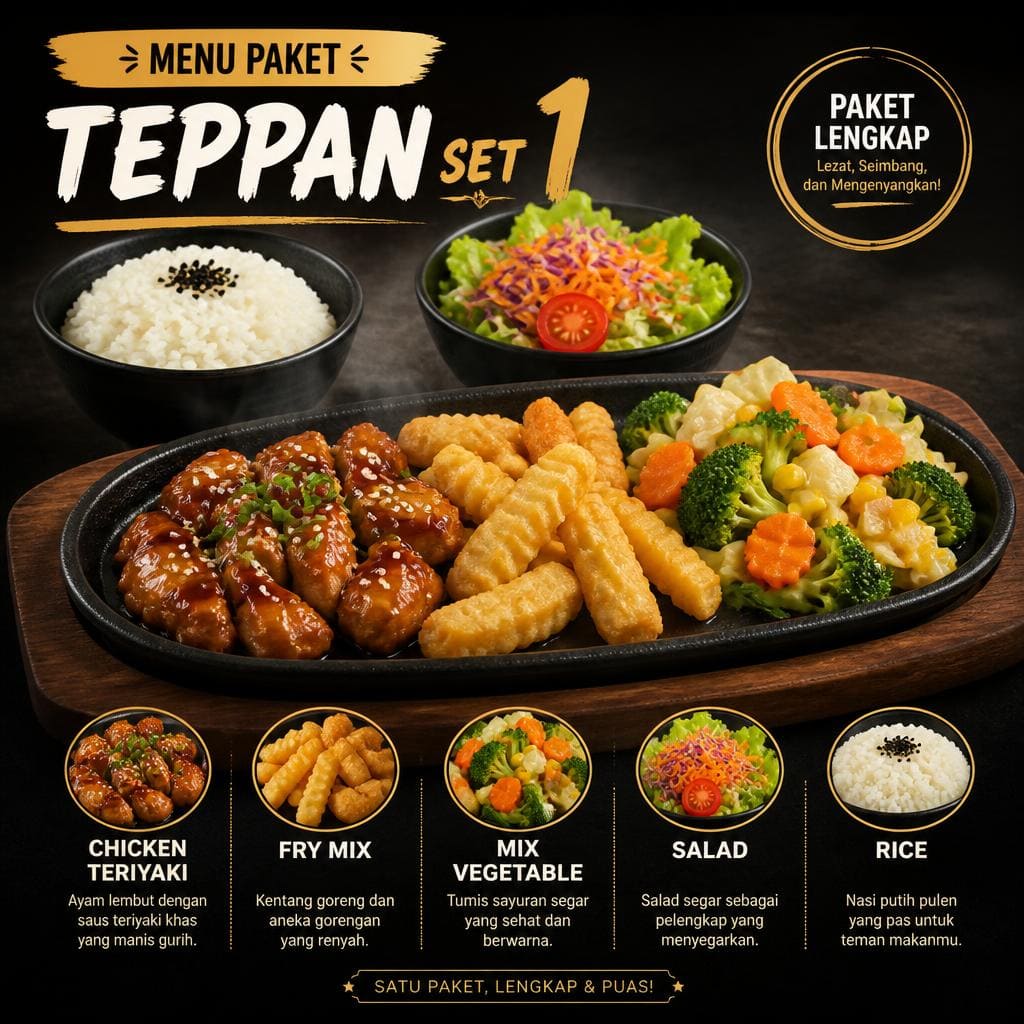 Teppan Set 1 Gokana Ramen & Teppan